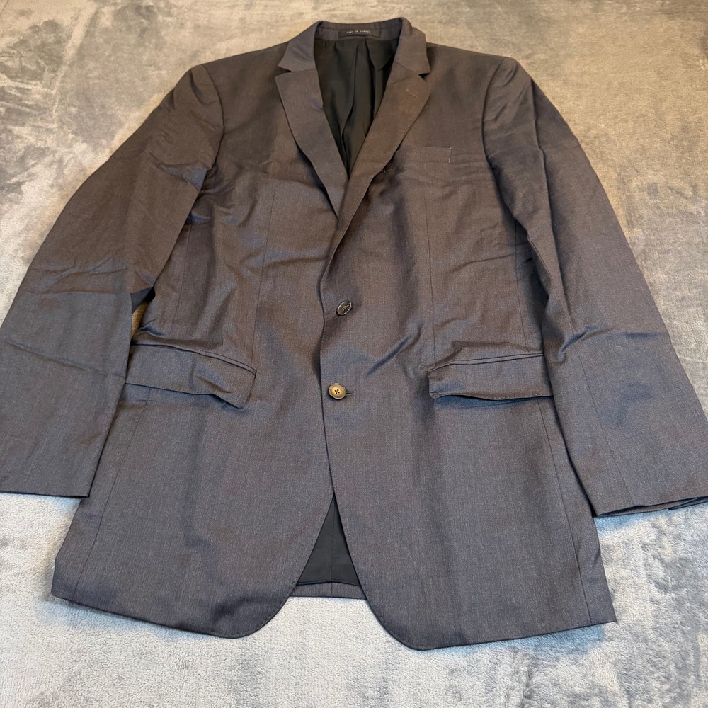 Hugo Boss Blazer Slim Fit Suit Jacket Super 120 Wool Gray Sport Coat Mens 42L